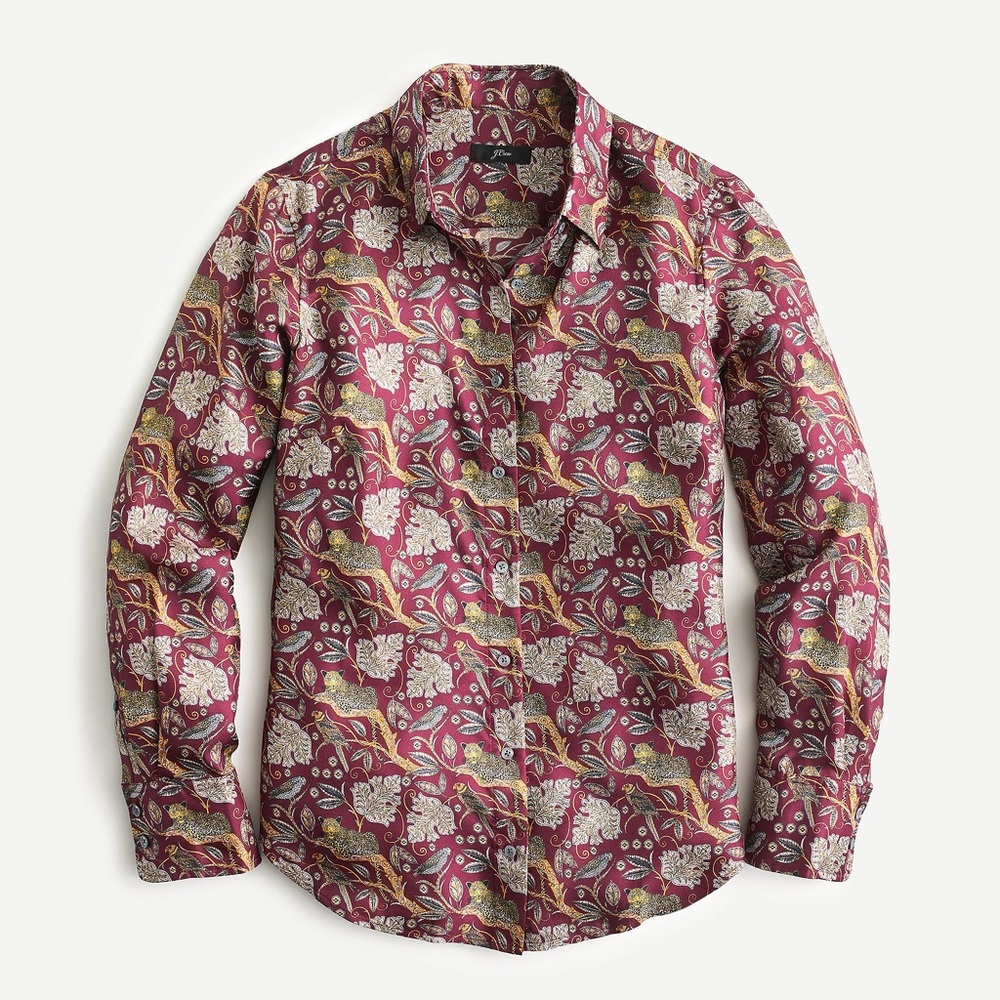 NWOT J Crew Collection Silk Button Down size 4